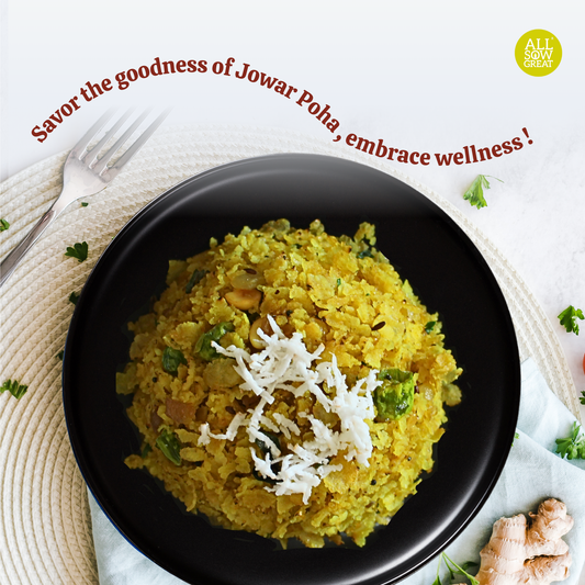 Jowar flakes poha - healthy breakfast