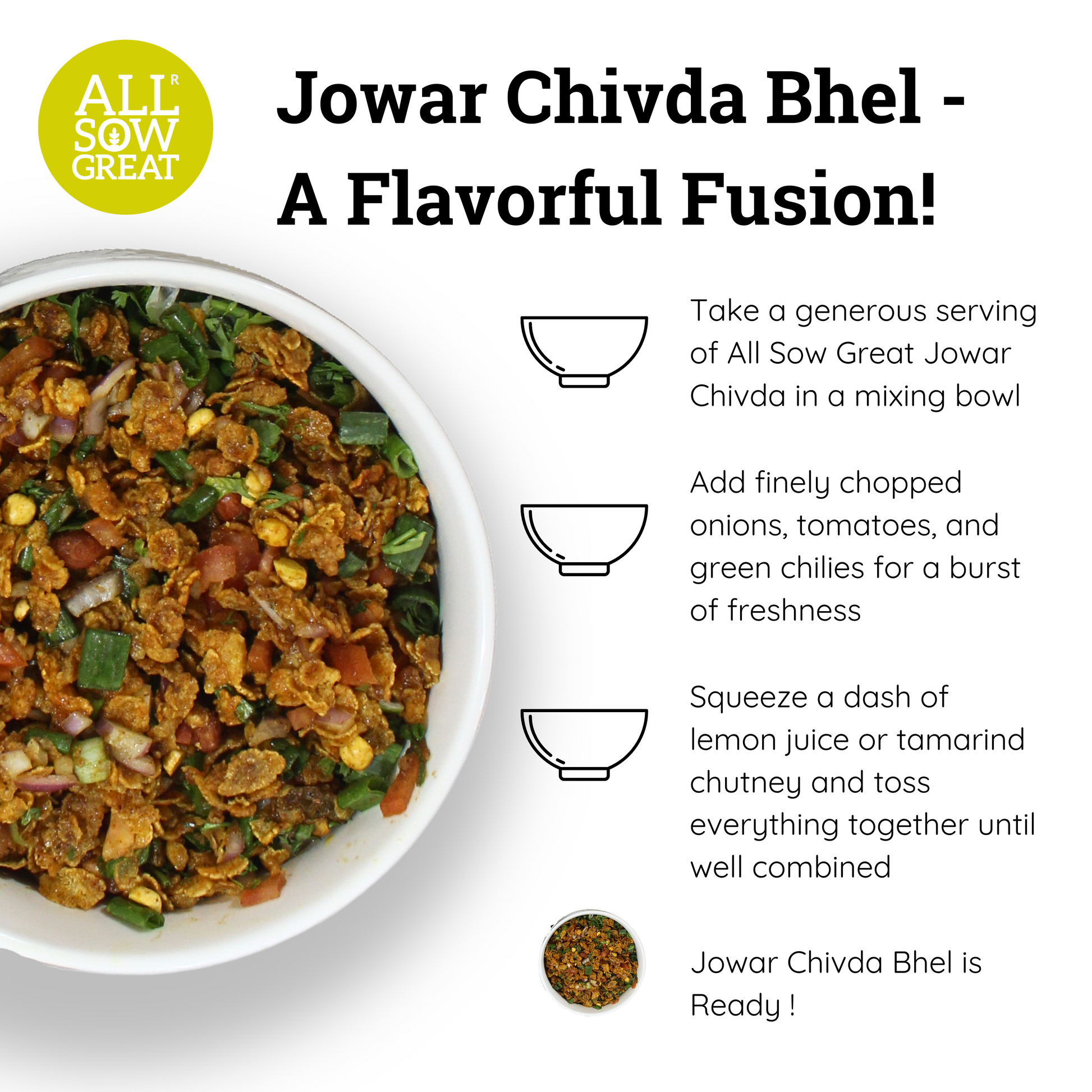 Jowar Based Product - Jowar chivda bhel bowl