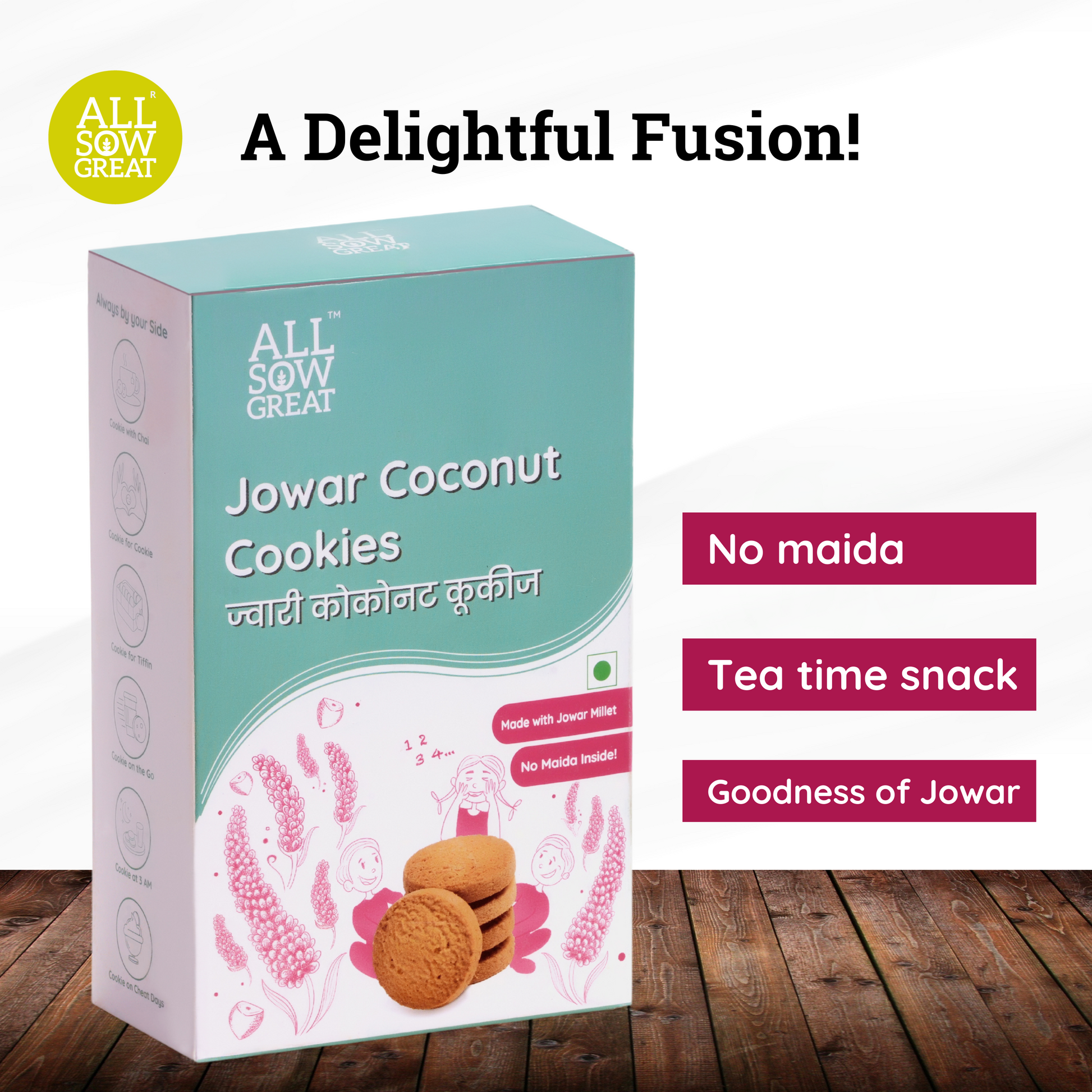 Jowar Based Products -Jowar Coconut Cookies