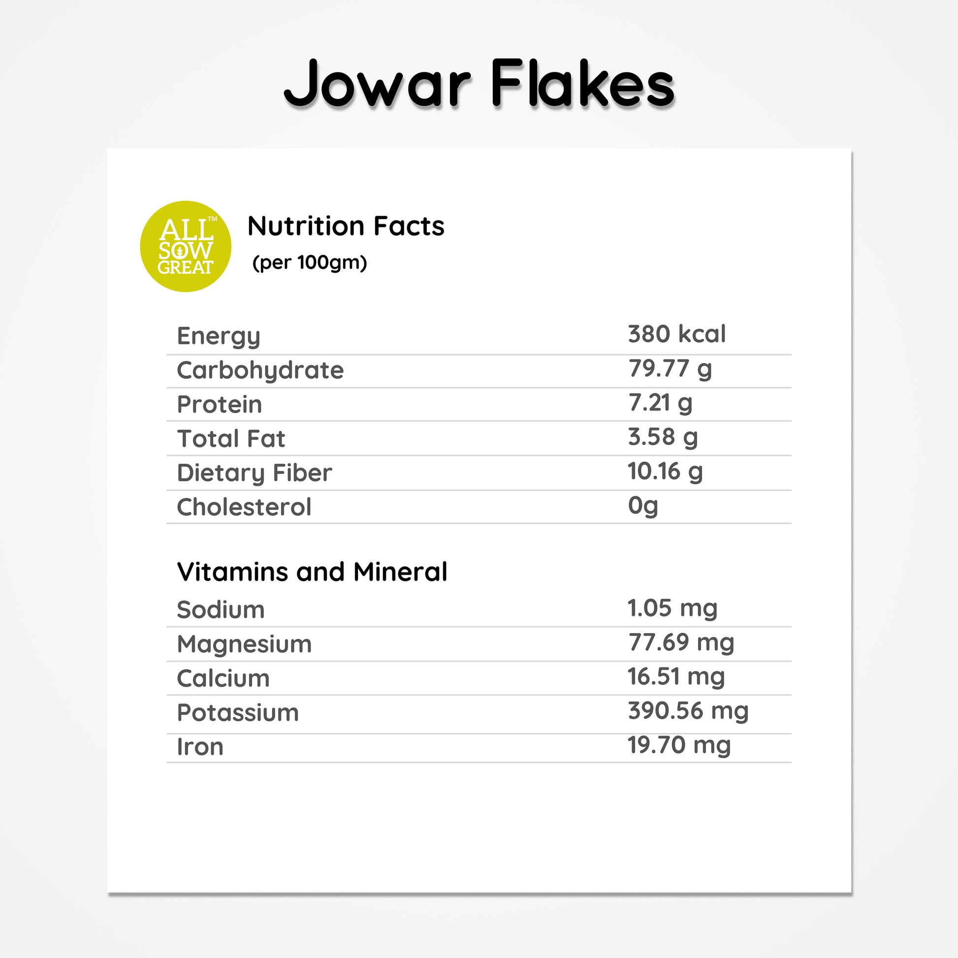 jowar flakes