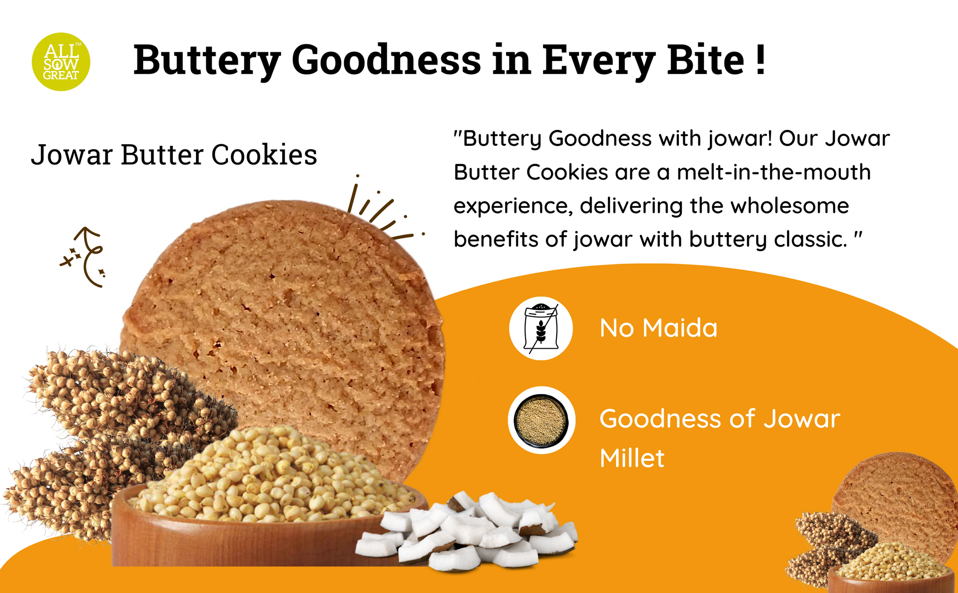 Millet cookies