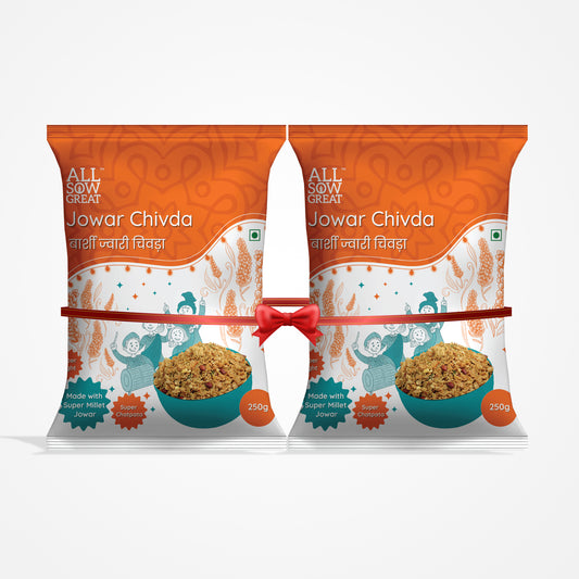 Buy Online Golden Crunch Combo: 2 Packs of Jowar Chivda